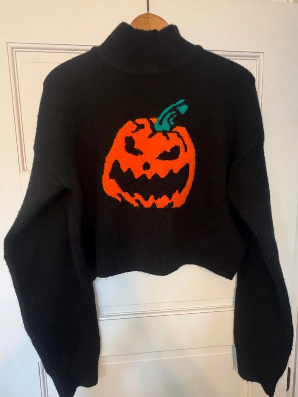 Pumpkin Jack-o-Lantern sweater